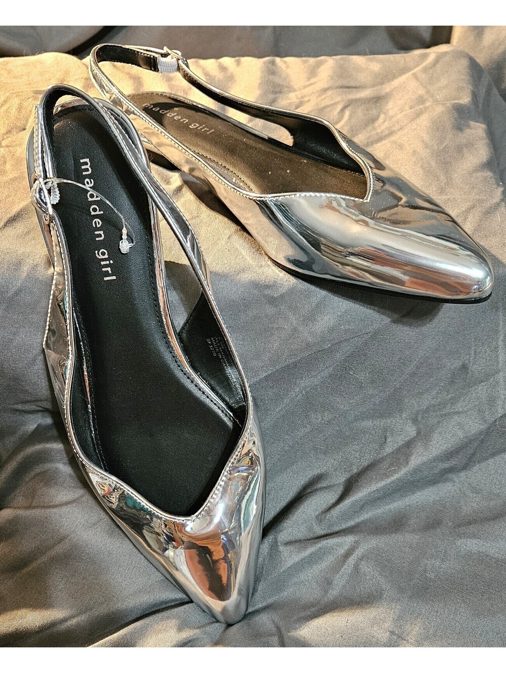 Womens STEVE MADDEN Christann Slingback Block Womens Kitten Heels size 8.5